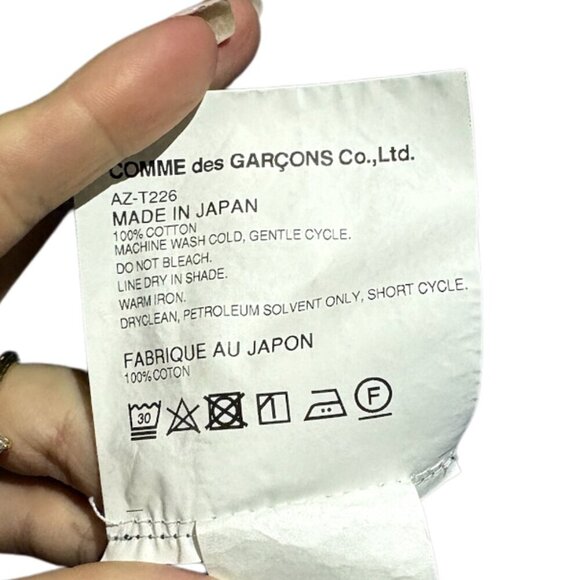 COMME DES GARÇONS PLAY Double Heart Patch T-Shirt- SIZE MEDIUM - MEN'S ❤️✨ - Picture 8 of 8